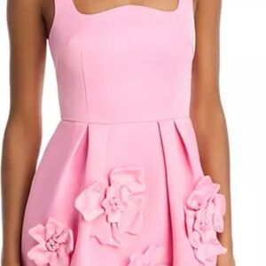 Chic Pink Floral Formal Dress